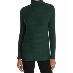 NWT Devotion Cyrus Spruce Green Turtleneck Rib Knit Long Sleeve Sweater Small